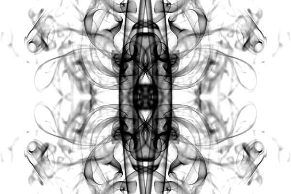 Abstrato Gráficos Preto Branco Fractal Reflexão Símbolo Design Efeito Meditação — Fotografia de Stock