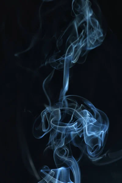 Textúra Füst Fekete Háttér Bract Levegő Hullámok Köd — Stock Fotó