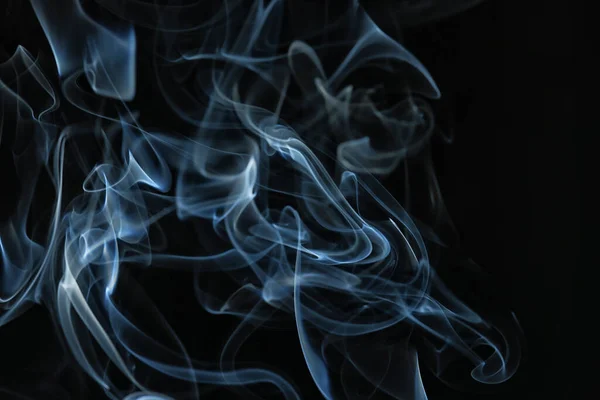 Textur Rauch Schwarzen Hintergrund Bract Luft Wellen Nebel — Stockfoto