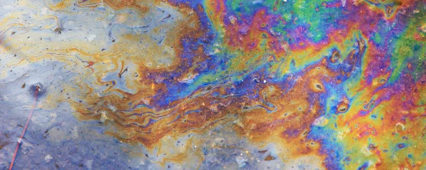 Resumo Fundo Gasolina Arte Colorido Textura Óleo Multicolorido Arco Íris — Fotografia de Stock
