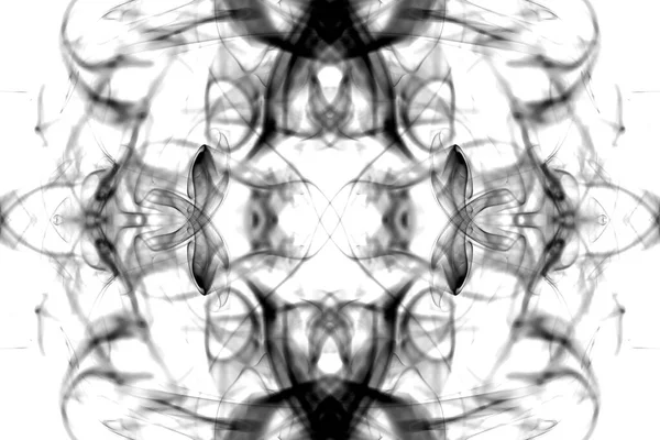 Abstract Graphics Black White Fractal Reflection Symbol Design Effect Meditation — Stock Photo, Image