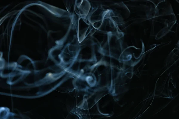 Textur Rauch Schwarzen Hintergrund Bract Luft Wellen Nebel — Stockfoto