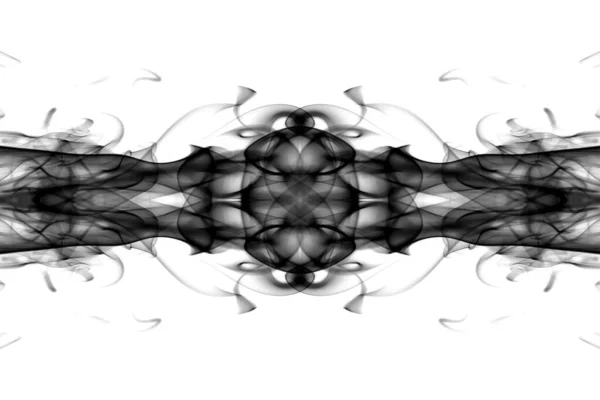 Abstrakcyjna Grafika Czarny Biały Symbol Odbicia Fraktalnego Efekt Projektowy Medytacja — Zdjęcie stockowe