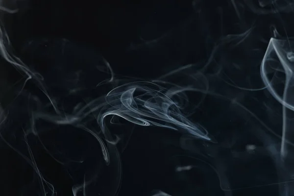 Texture Smoke Black Background Bract Air Waves Fog — Stock Photo, Image