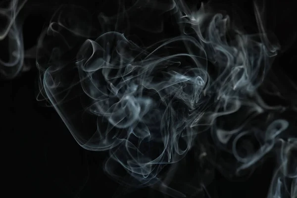 Texture Smoke Black Background Bract Air Waves Fog — Stock Photo, Image