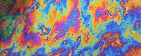 Abstract Background Gasoline Art Colored Texture Oil Multicolored Rainbow Abstract — Stock Photo, Image