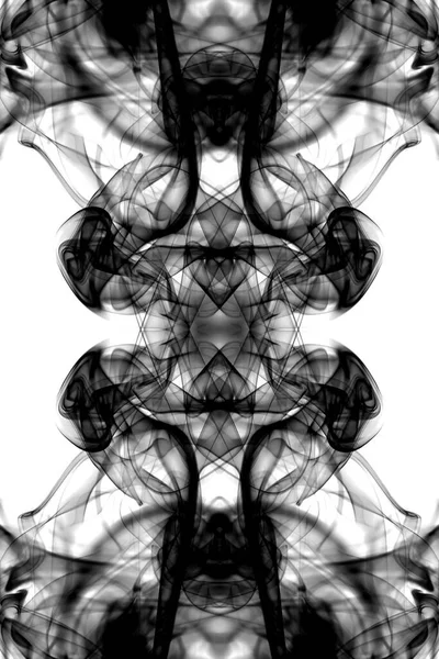 Abstracto Gráficos Negro Blanco Fractal Reflexión Símbolo Diseño Efecto Meditación —  Fotos de Stock