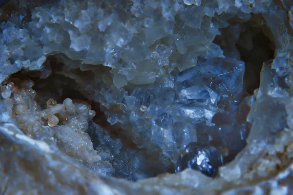 Géode Quartz Cristal Fond Naturel Pierre Géologie Gemme Gemme — Photo