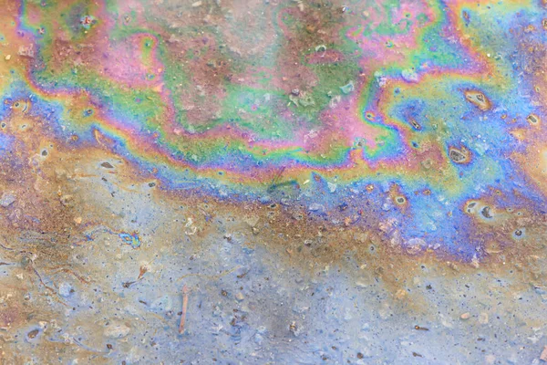 Soyut Arkaplan Benzin Sanatı Renkli Desen Yağı Gökkuşağı Rengi Soyut — Stok fotoğraf