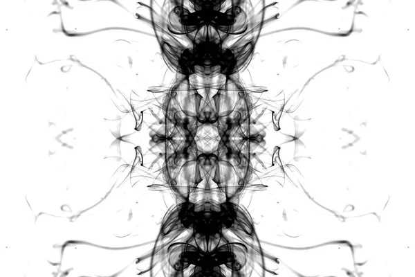Абстрактна Графіка Чорно Білий Фрактальний Символ Відображення Фон Медитації Ефекту — стокове фото