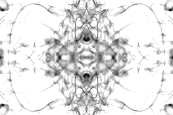 Abstract Graphics Black White Fractal Reflection Symbol Design Effect Meditation — Stock Photo, Image