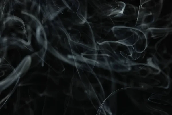 Texture Smoke Black Background Bract Air Waves Fog — Stock Photo, Image