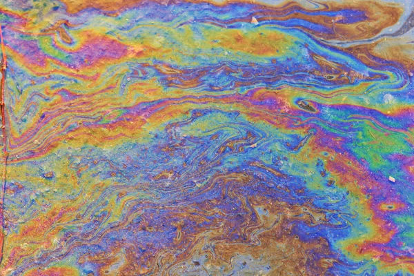 Abstract Background Gasoline Art Colored Texture Oil Multicolored Rainbow Abstract — Stock Photo, Image