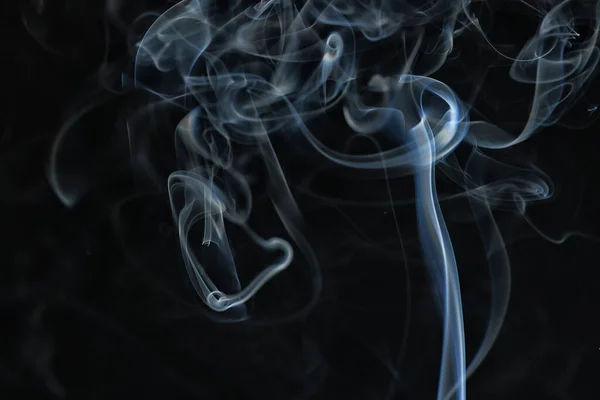 Texture Fumée Fond Noir Bractée Ondes Air Brouillard — Photo