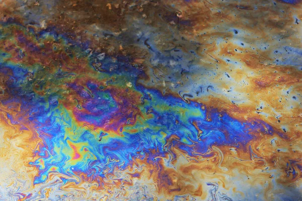 Экологическая Катастрофа Разливе Нефти Промышленное Загрязнение Природы Абстракция Токсичной Воды — стоковое фото