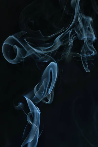 Textura Fumaça Fundo Preto Bract Ondas Nevoeiro — Fotografia de Stock