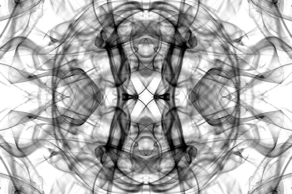 Abstracto Gráficos Negro Blanco Fractal Reflexión Símbolo Diseño Efecto Meditación —  Fotos de Stock