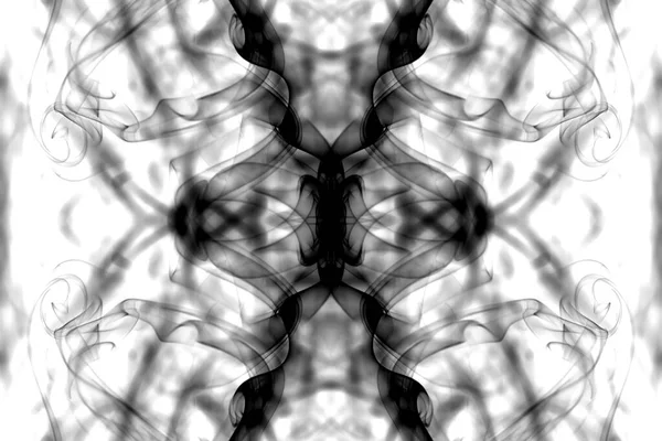 Abstract Graphics Black White Fractal Reflection Symbol Design Effect Meditation — Stock Photo, Image