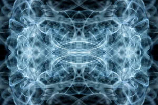 Abstrakte Grafiken Schwarz Blau Fraktale Reflexion Symbol Design Effekt Meditation — Stockfoto