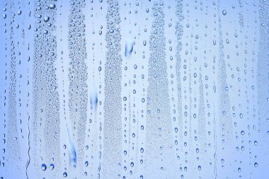 cam mavi arka plan soyut, şeffaf soğuk arkaplan suyu sıçratır