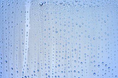 cam mavi arka plan soyut, şeffaf soğuk arkaplan suyu sıçratır