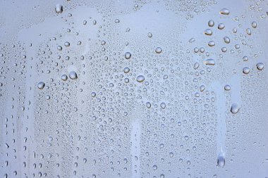 cam mavi arka plan soyut, şeffaf soğuk arkaplan suyu sıçratır