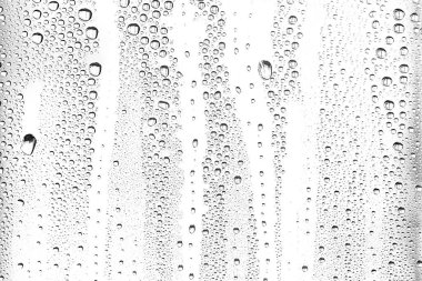 beyaz arkaplan suyu cam üzerine düşer, soyut tasarım duvar kağıdını kaplar