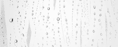 beyaz arkaplan suyu cam üzerine düşer, soyut tasarım duvar kağıdını kaplar