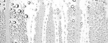 beyaz arkaplan suyu cam üzerine düşer, soyut tasarım duvar kağıdını kaplar