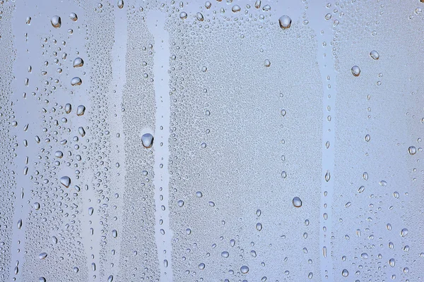 Tetes Kaca Biru Latar Belakang Abstrak Transparan Latar Belakang Dingin — Stok Foto