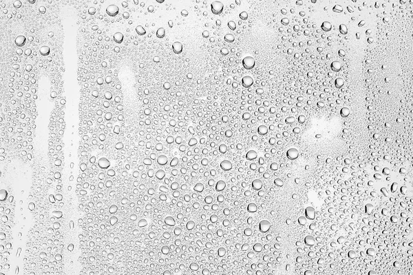 Λευκό Φόντο Σταγόνες Νερό Στο Γυαλί Αφηρημένη Σχεδίαση Επικάλυψης Ταπετσαρία — Φωτογραφία Αρχείου