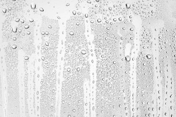Λευκό Φόντο Σταγόνες Νερό Στο Γυαλί Αφηρημένη Σχεδίαση Επικάλυψης Ταπετσαρία — Φωτογραφία Αρχείου