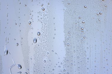 cam mavi arka plan soyut, şeffaf soğuk arkaplan suyu sıçratır