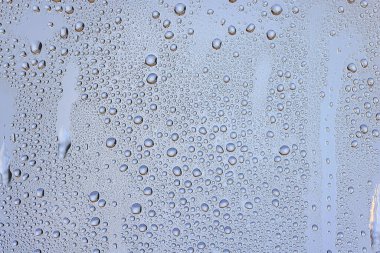 cam mavi arka plan soyut, şeffaf soğuk arkaplan suyu sıçratır