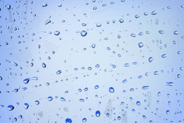 cam mavi arka plan soyut, şeffaf soğuk arkaplan suyu sıçratır