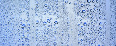 cam mavi arka plan soyut, şeffaf soğuk arkaplan suyu sıçratır