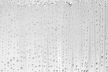 beyaz arkaplan suyu cam üzerine düşer, soyut tasarım duvar kağıdını kaplar