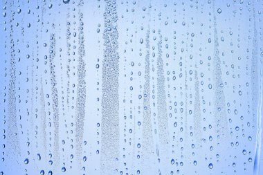 cam mavi arka plan soyut, şeffaf soğuk arkaplan suyu sıçratır