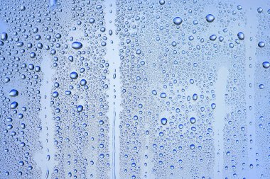 cam mavi arka plan soyut, şeffaf soğuk arkaplan suyu sıçratır