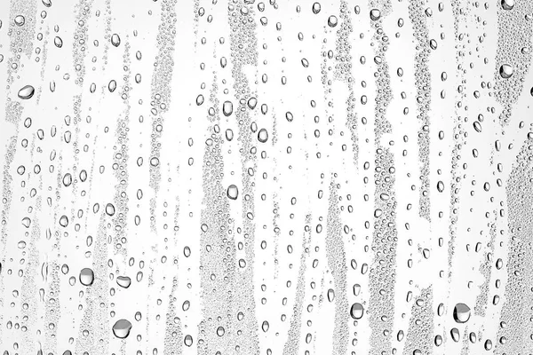 Fundo Branco Gotas Água Vidro Design Abstrato Sobreposição Papel Parede — Fotografia de Stock