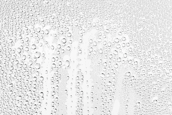 白い背景の水がガラスに落ち抽象的なデザインのオーバーレイ壁紙 — ストック写真