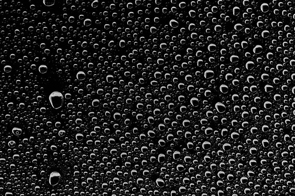 Фон Краплі Води Чорному Склі Повний Розмір Фотографії Дизайн Накладання — стокове фото