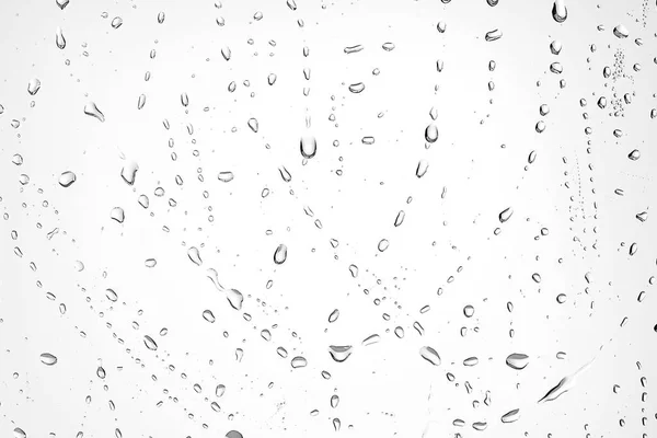 Fondo Blanco Gotas Agua Sobre Vidrio Diseño Abstracto Superposición Fondo —  Fotos de Stock