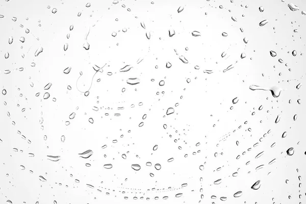 Капли Воды Белом Фоне Стекле Обои Абстрактным Дизайном — стоковое фото