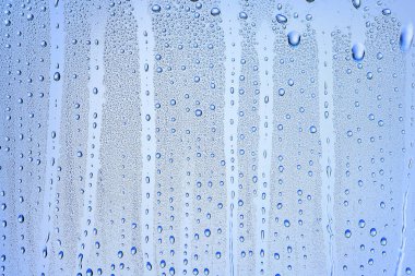 cam mavi arka plan soyut, şeffaf soğuk arkaplan suyu sıçratır