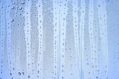 cam mavi arka plan soyut, şeffaf soğuk arkaplan suyu sıçratır