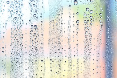 cam mavi arka plan soyut, şeffaf soğuk arkaplan suyu sıçratır