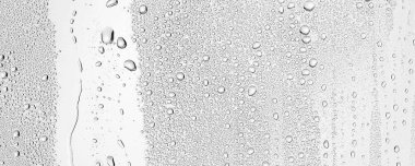 beyaz arkaplan suyu cam üzerine düşer, soyut tasarım duvar kağıdını kaplar