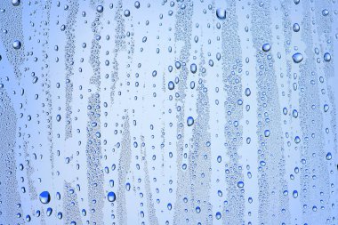 cam mavi arka plan soyut, şeffaf soğuk arkaplan suyu sıçratır