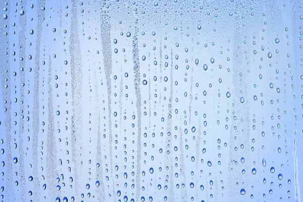Krople Szkła Niebieski Tło Abstrakcyjne Przezroczyste Zimne Tło Woda Chlapie — Zdjęcie stockowe
